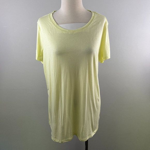 NWOT HALOGEN Yellow Crew Neck Tee‎ (XXL) - Picture 2 of 7